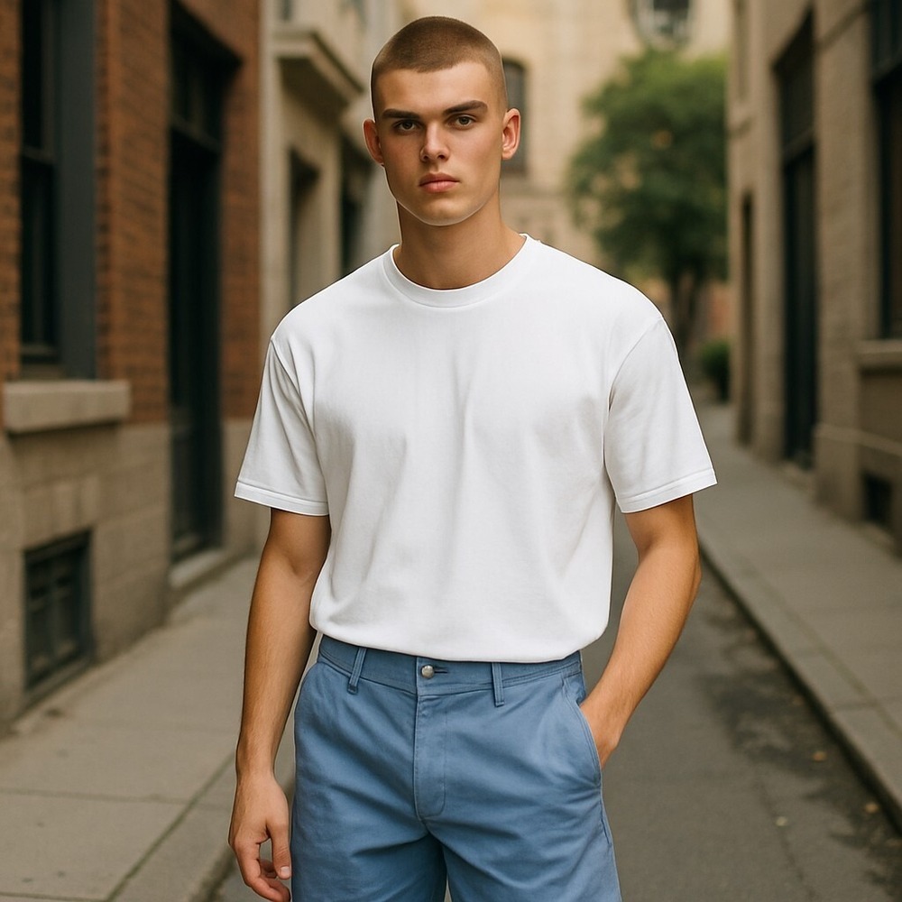 Boston Traders Shorts Men Blue Pockets Extra Buttons‎ Size 42 Logo